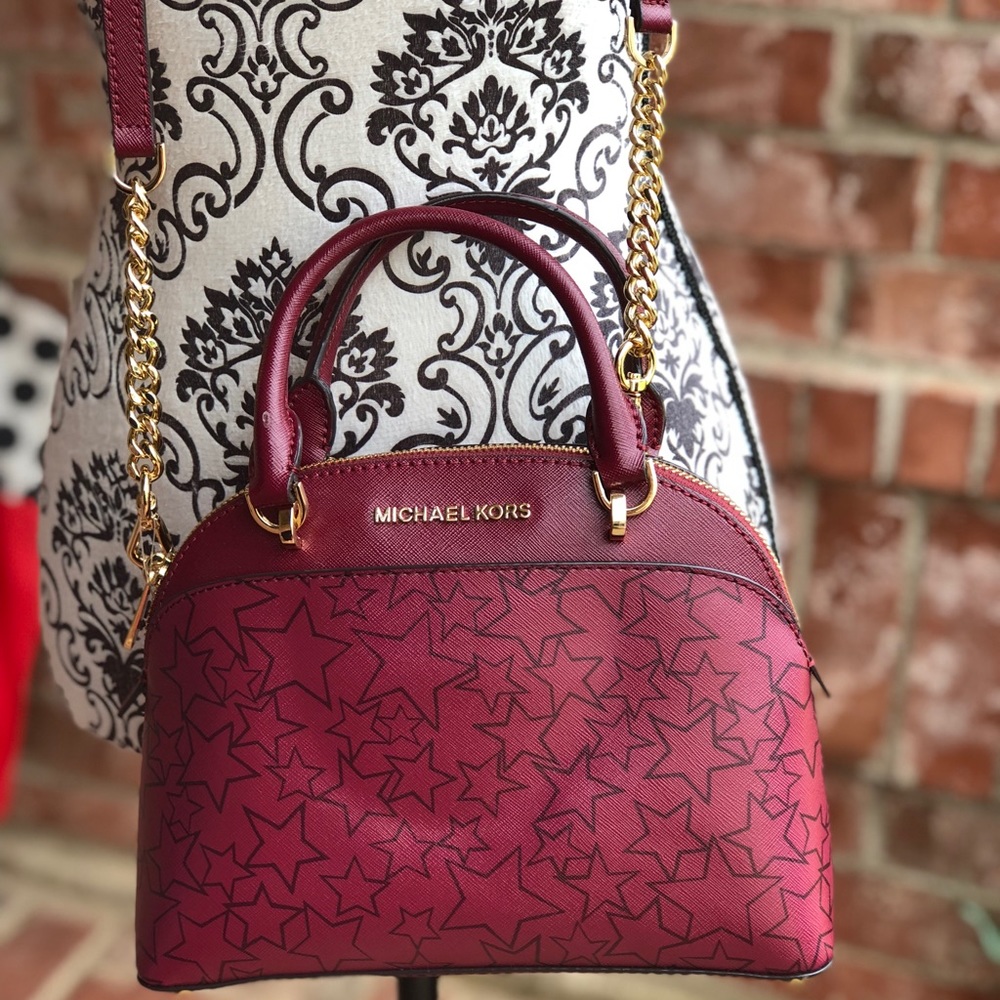 Michael kors Emmy mulberry small dome satchel bag